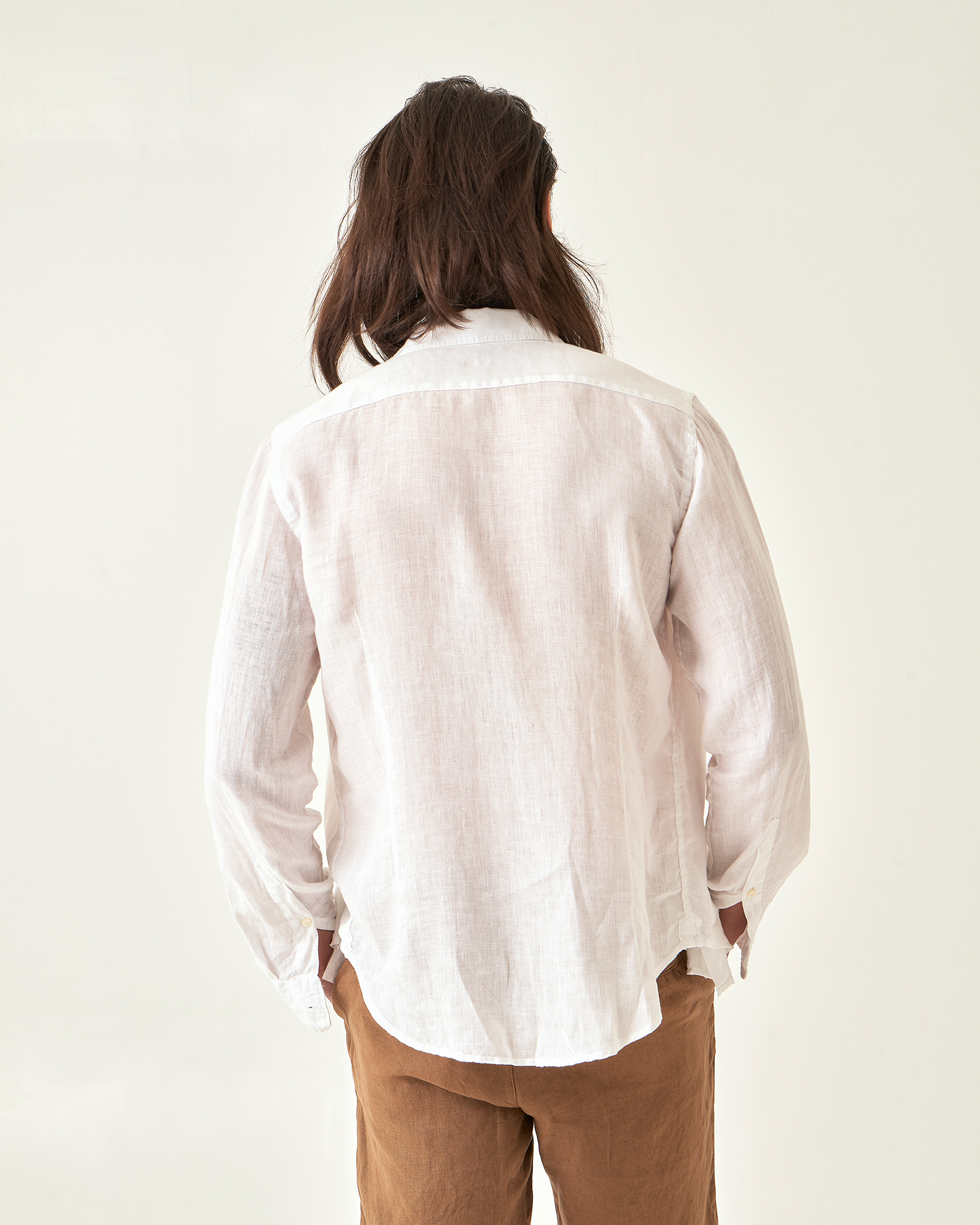 THE LINEN SHIRT [bianco]